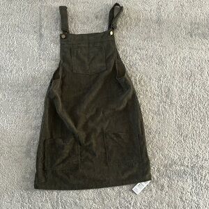 Cupshe corduroy green mini dress